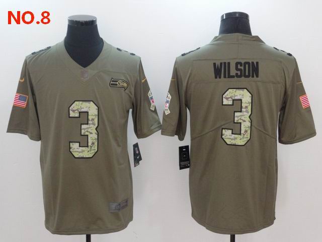 Men's Seattle Seahawks #3 Russell Wilson Jersey NO.8;